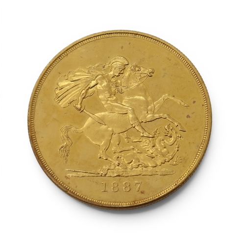 5000 - Victoria 1887 Five Pound 1887Obverse Jubilee head of Queen Victoria facing left legend around VICTOR... 