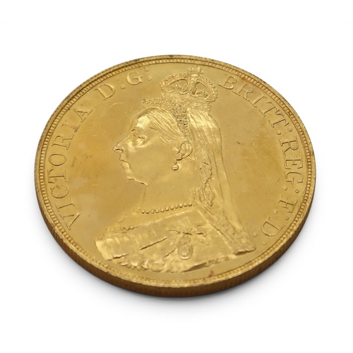 5000 - Victoria 1887 Five Pound 1887Obverse Jubilee head of Queen Victoria facing left legend around VICTOR... 