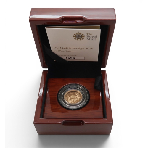 Elizabeth II (1952-2022) 2016 Proof ½ Sovereign