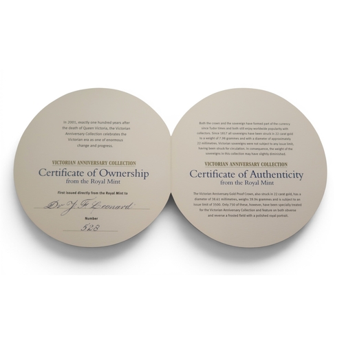 5009 - Victoria (1837-1901) Royal Mint Victorian Anniversary Collection The 5-coin set with COA 528, includ... 