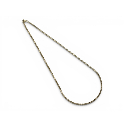 704 - A French 18ct gold chain, with eagle's head hallmark, length 42cm, weight 9.3gms