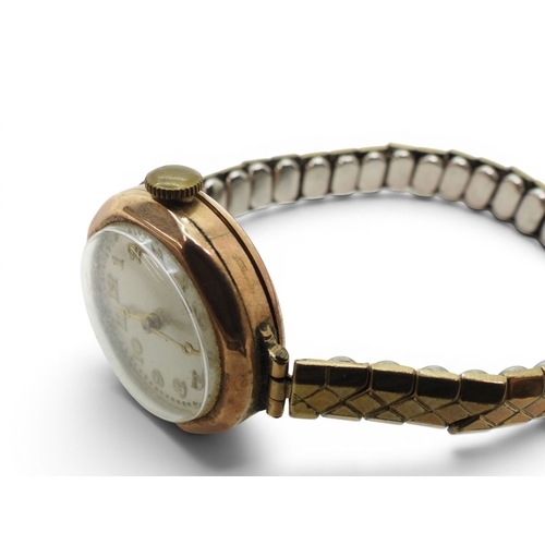 721 - Two 9ct cased ladies watches, a Rotary and a Herald, weight together with mechanisms and gold plated... 
