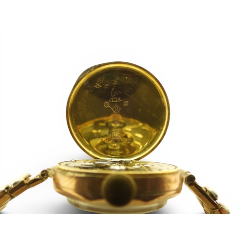 721 - Two 9ct cased ladies watches, a Rotary and a Herald, weight together with mechanisms and gold plated... 