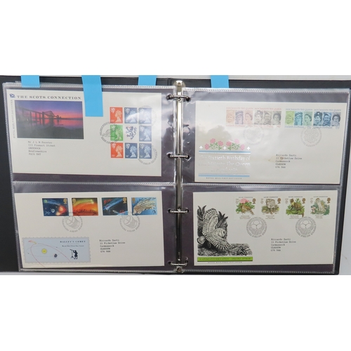First day cover collection in 5 First Day Cover Albums. 3 with GB FDC's ...