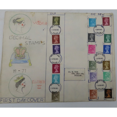First day cover collection in 5 First Day Cover Albums. 3 with GB FDC's ...