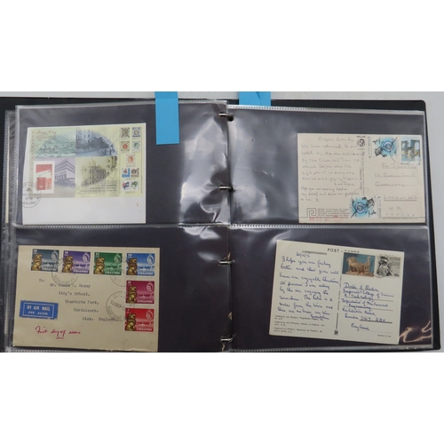 First day cover collection in 5 First Day Cover Albums. 3 with GB FDC's ...