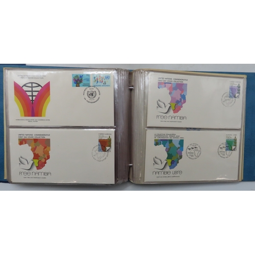 First Day Covers in 12 albums to include United Nations Commemorative ...