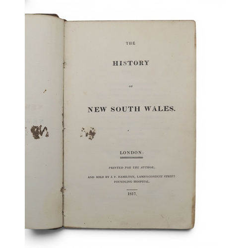 8001 - AUSTRALIAO'Hara (James) The History of New South WalesLondon, Printed for the Author and sold by J.F... 