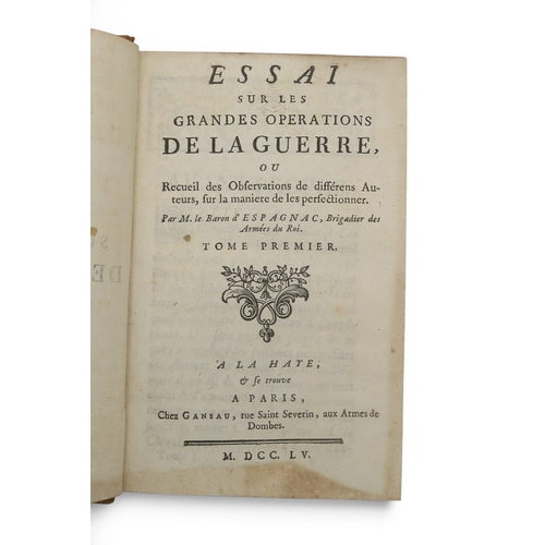 8004 - MILITARY HISTORYEspagnac (Jean Baptiste Joseph Damarzit de Sahuguet, Baron d') Essai sur les Grandes... 