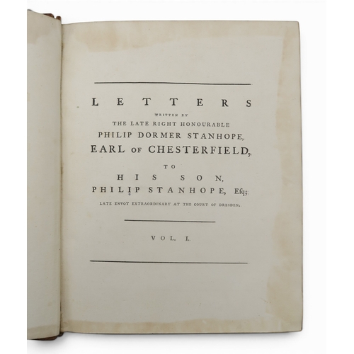 8009 - Chesterfield (Philip Dormer Stanhope, Earl of) Letters to His Son, Philip Stanhope Esq.Published by ... 