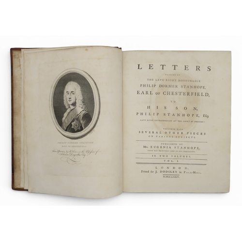 8009 - Chesterfield (Philip Dormer Stanhope, Earl of) Letters to His Son, Philip Stanhope Esq.Published by ... 
