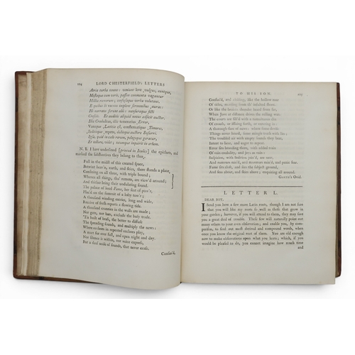 8009 - Chesterfield (Philip Dormer Stanhope, Earl of) Letters to His Son, Philip Stanhope Esq.Published by ... 