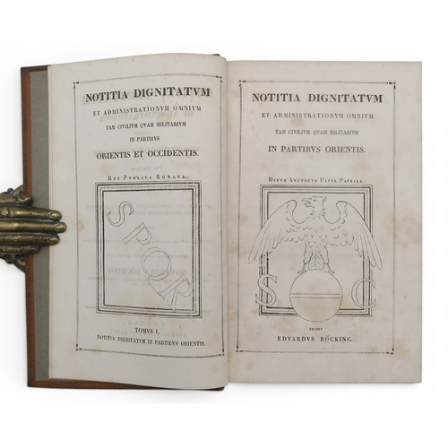 8016 - BINDINGSBocking (Edward) Notitia Dignitatum et Adminstrationum Omnium Tam Civilium quam Militarium i... 