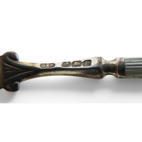905 - A cased set of guilloche enamel silver teaspoons, by Deakin & Francis, Birmingham 1919 decorated... 
