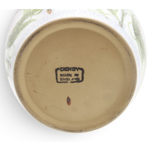 367 - A Poole Pottery vase by Guy Sydenham, a Denby vase by Glyn Colledge, a Doulton Slaters patent tobacc... 