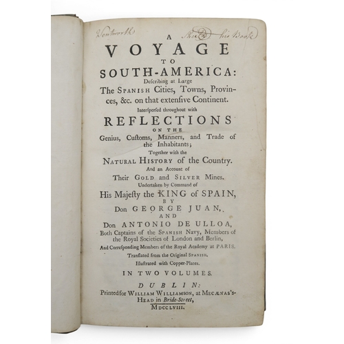 8050 - Juan (George) & de Ullua (Antonio) A Voyage to South America: Describing at Large the Spanish Ci... 