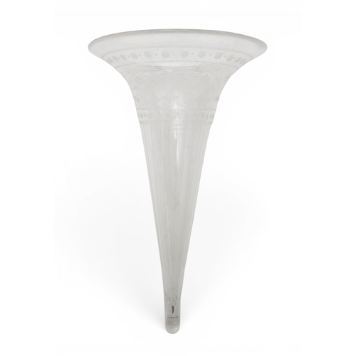 2406 - A VICTORIAN SILVER CUT GLASS EPERGNEpossibly by Alexander Crichton, London 1875,  in the neo-classic... 