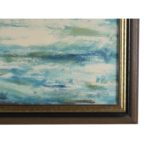 2975 - JOHN BELLANY CBE RSA HRSA (SCOTTISH 1942-2013)SAILING SHIP ON THE OPEN SEA (CIRCA 1963)Oil on canvas... 