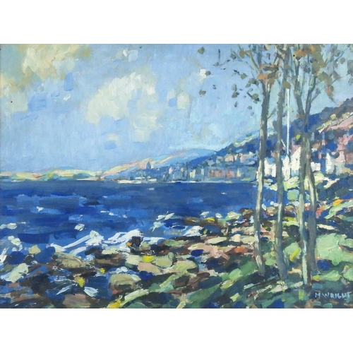 2969 - MARGARET ISOBEL WRIGHT (SCOTTISH 1884-1957)GOUROCKOil on panel, signed lower left, inscribed verso, ... 