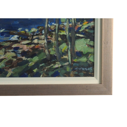 2969 - MARGARET ISOBEL WRIGHT (SCOTTISH 1884-1957)GOUROCKOil on panel, signed lower left, inscribed verso, ... 