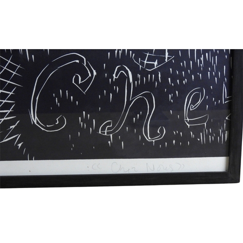 2991 - ADRIAN WISZNIEWSKI RSA (SCOTTISH B.1958)CHEZ NOUSWoodcut, signed inscribed no.9/25, diptych, each sh... 
