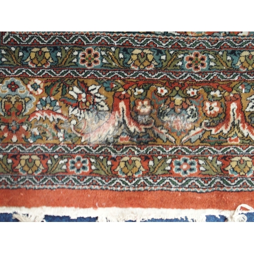 2082 - A LARGE MULTICOLOURED GROUND BIDJAR RUGwith extensively decorated floral/foliate patterned ground wi... 