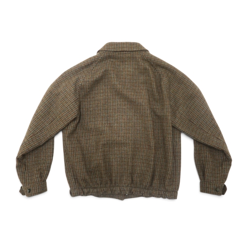 8024 - A vintage Burberry tweed Harrington style jacketchest 52cm, shoulder to hem 62cm... 