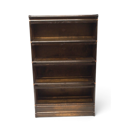 2009 - AN EARLY 20TH CENTURY MAHOGANY GLOBE WERNICKE FOUR TIER SECTIONAL BOOKCASE&nbsp;with four glazed fro... 