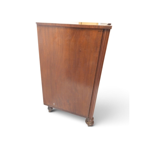 2014 - A 19TH CENTURY MAHOGANY CHEST OF DRAWERSwith four long graduating drawers with brass drawer pulls (s... 