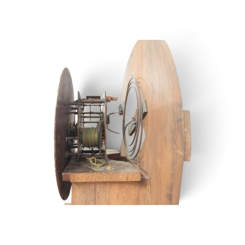 2016 - A 19TH CENTURY MAHOGANY CASED SCOTTISH JOHN BROWN, KILMARNOCK DRUMHEAD LONGCASED CLOCKwith white pai... 