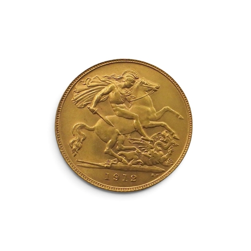 5002 - George V (1910-1936) ½ Sovereign 1912Obversebust of King George V facing left legend around GEORGIVS... 