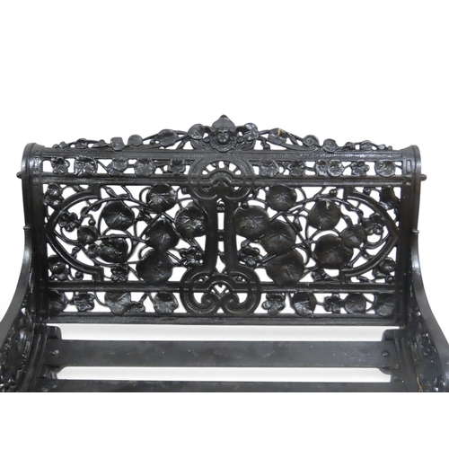 2023 - A 19TH CENTURY COALBROOKDALE BLACK PAINTED CAST IRON 