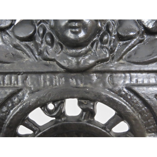 2023 - A 19TH CENTURY COALBROOKDALE BLACK PAINTED CAST IRON 