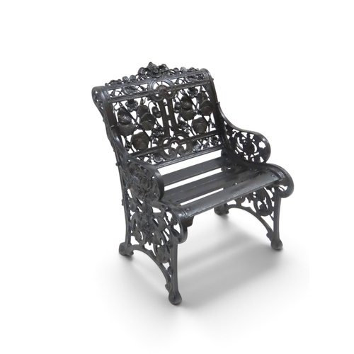 2024 - A 19TH CENTURY COALBROOKDALE BLACK PAINTED CAST IRON 