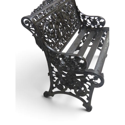 2023 - A 19TH CENTURY COALBROOKDALE BLACK PAINTED CAST IRON 