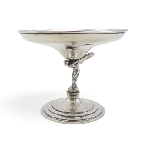 AUTOMOBILIA - A SILVER ROLLS-ROYCE SPIRIT OF ECSTASY BON-BON DISH
