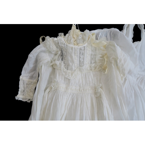 8018 - A collection of whitework children's clothing including christening gowns