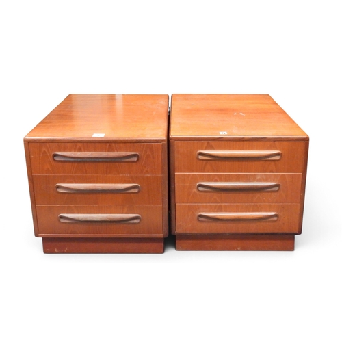 52 - A pair of mid 20th century teak G Plan 