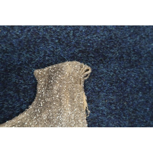 8003 - A 1920s flapper dress with scoop neckline, beaded drop waist silhouette and beaded fringe skirt, the... 