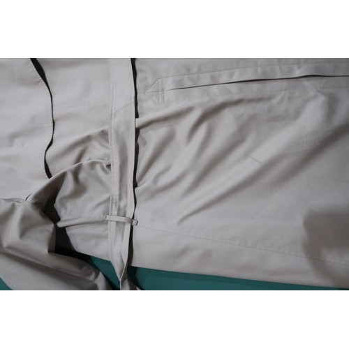 8030 - A vintage Burberry trench coat with belt, lined in nova check pattern