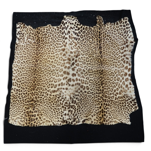 8003 - A leopard carriage rug with felt backing approx. 145cm x 145cm including felt 