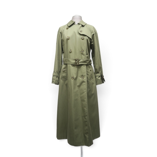 A vintage Burberry trench coat in khaki with nova check lining 