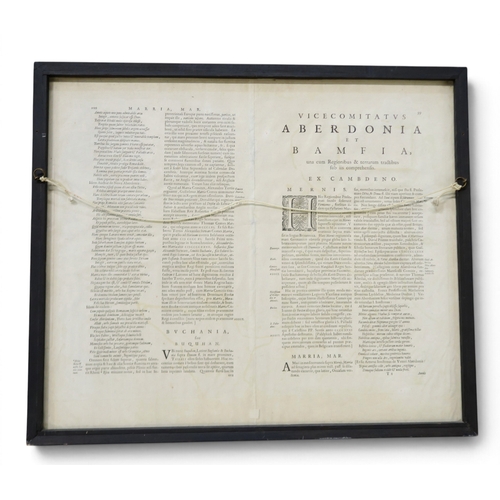 Gordon (Robert) Duo Vicecomitatus Aberdonia & BanfiaColoured engraved ...