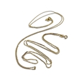 A 9ct gold 48cm 'S' chain, weight 2gms together with a 52cm, 18ct gold ...
