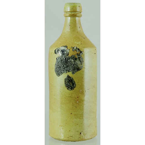 184 - BILLERICAY PORTER BOTTLE. 9.5ins tall, salt glaze bottle impressed W. ROLPH/ BILLERICAY. Bottom edge... 