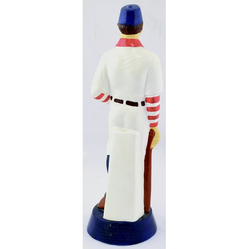 64 - KESSLER ADVERTISING FIGURE. 13ins tall, plaster of paris baseball player SMOOTH AS SILK KESSLER. Imp... 