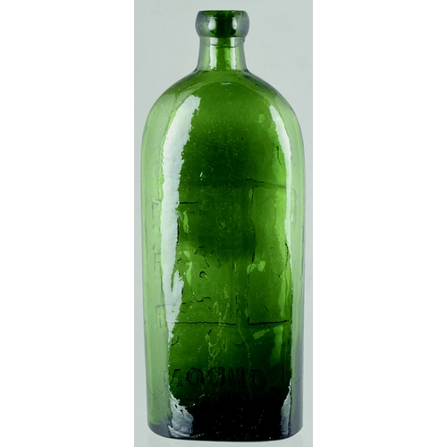 108 - PINT GREEN WARNERS. 9.5ins tall. Extraordinary, vibrant green glass, embossed WARNERS/ SAFE CURE/ LO... 