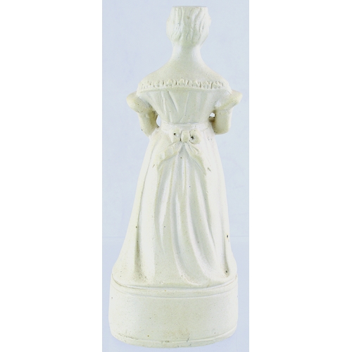 118 - DATED QUEEN VICTORIA REFORM FLASK. 9.25ins tall. As previous lot, with same base hand inscription, b... 