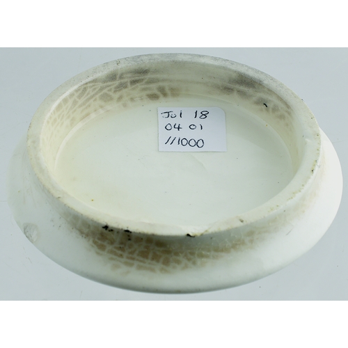 507 - LORIMER SANOLINE TOOTH PASTE POT LID. ( APL p 340, 48) 3.25ins diam. Highly detailed, strong black t... 