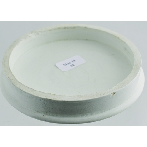 510 - LIVERPOOL TOOTH PASTE POT LID. (APL p442, 10b) 3.5ins diam. Detailed, black transfer building pictor... 